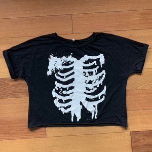 Ribcage Art Cropped Tee
